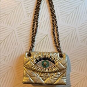 Kurt Geiger Mini Kensington Eye Embellished Leather Crossbody